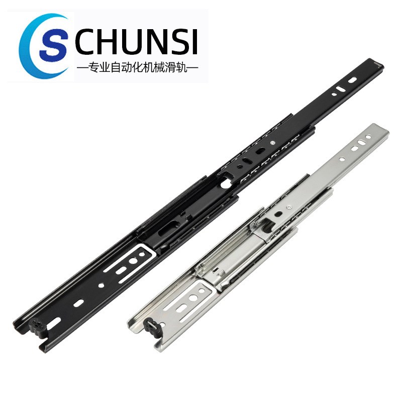 替代IDC1g1三节式钢滑轨37宽系列工业型滑轨镀锌中载型导轨