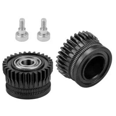 3d打印机配件K1/K1C/Ender3 V3升级3.0硬化钢双齿轮挤出套件
