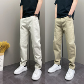 休闲牛仔长裤 2025年春秋季 修身 直筒爆款 潮流韩版 痞帅原创青年男士