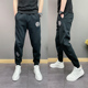 时尚 刺绣潮牌男士 百搭网红同款 2025年春秋季 ins束脚休闲运动卫裤