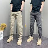 痞帅纯色修身 休闲裤 小脚裤 简约百搭青年男士 子 时尚 2026年春夏男裤