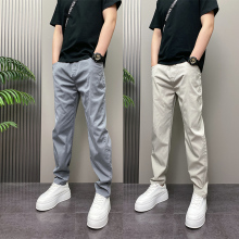 高端美式高级ins男士2025新款夏季薄款男裤直筒阔腿休闲裤子男款