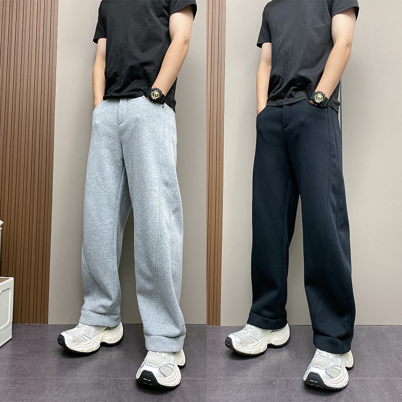 冬季加绒潮流韩版青年时尚休闲裤