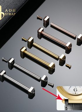 ADH表配件 适配卡地亚帕莎WSPA0012 WJPA0012凹口表带螺丝链接杆