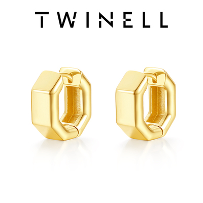 Twinell原创小众原创设计耳环耳坠精致ins风小耳圈女个性礼物潮