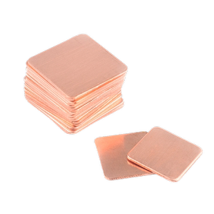 散热铜片 电脑手机/显卡/CPU笔记本DIY导热紫铜片散热贴【5片装】