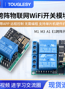物联网WiFi开关模块M1A1M3M4跨阵 手机APP智能语音遥控控制继电器