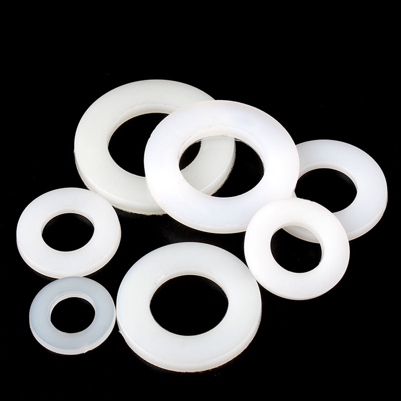 尼龙超薄垫片绝缘塑胶垫片圆型平垫片 M2/BM2.5/M3/M4/M5/M6 厚0.