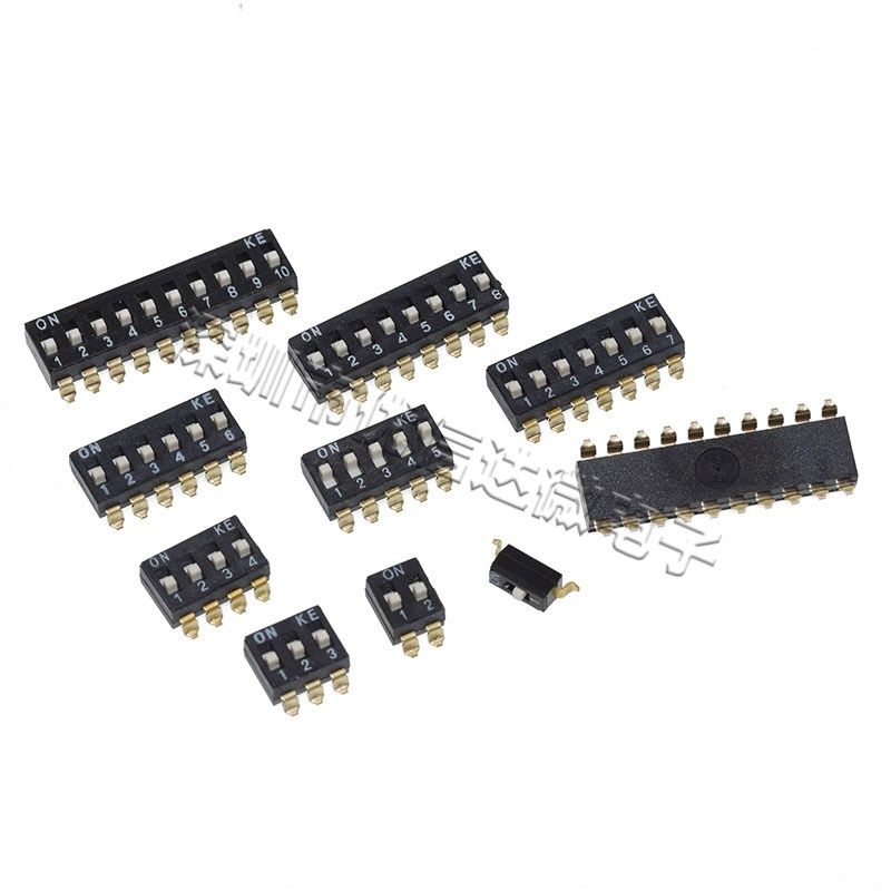台湾KE2.54间距拨码开关2/3/4/5/6/8位贴片DSIC04LSG/DSIC02LSGET