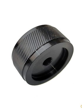 铝合金旋钮编码器功放电位器实芯键盘音量调节内孔6mm34X17MM黑色