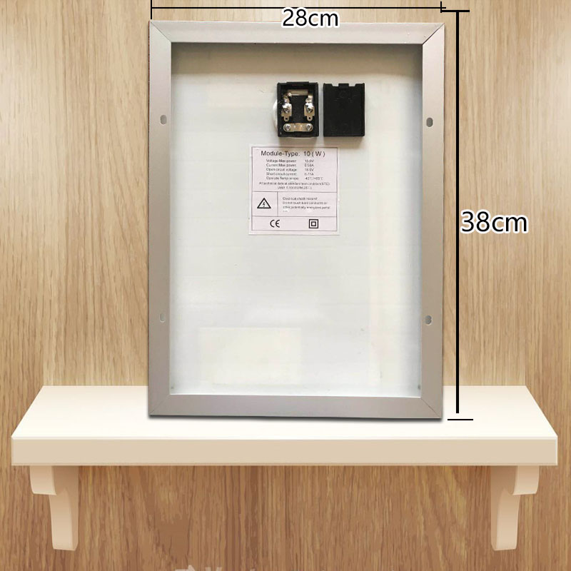 全新太阳能电池板10w20W30W50瓦12伏充手机电池家用18v光伏组件发