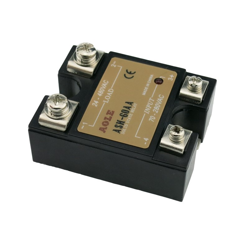 奥乐单相AC-AC交流固态继电器ash-60aa小型大功率SSR-1380V480V