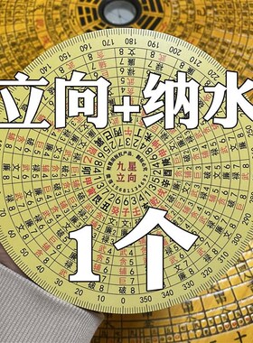 财慧阁九星立向消砂纳水罗盘伴侣 地母翻卦 辅星水法 立极尺