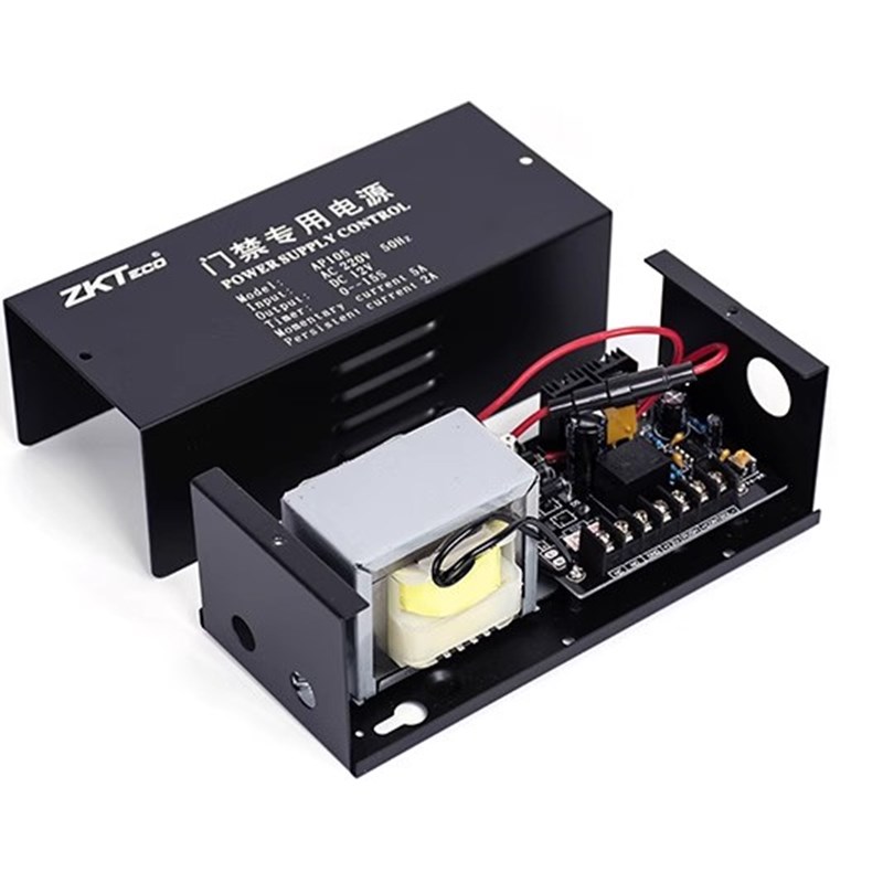Zkteco熵基门禁专用电源AP105电插锁磁力锁12V3A/12V5A电源ap103