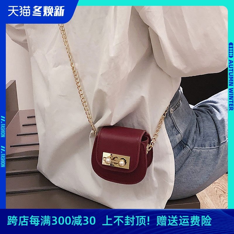 可爱迷你小ck包包2020新款潮网红百搭ins超火时尚链条斜挎小包女