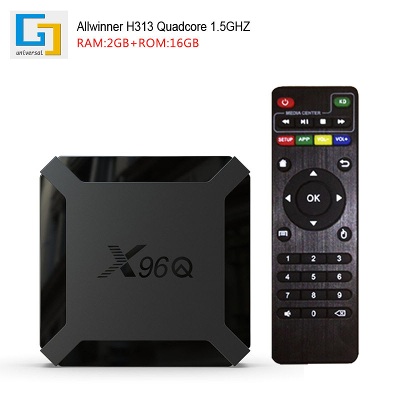 现货X96Q机顶盒无线WIFI电视盒子全志H313安卓10 tv box跨境