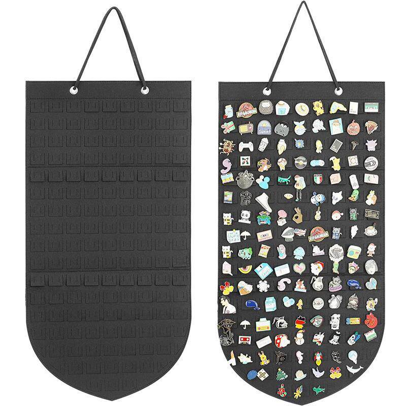 壁挂式胸针展示板毛毡收纳挂袋大头针纽扣整理袋便携式装饰储物袋