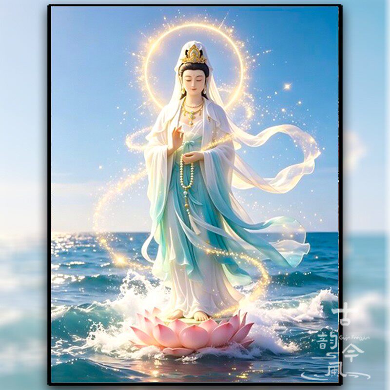 【观音菩萨】十字绣2026新款线绣中国风diy小件自制刺绣钻石贴画
