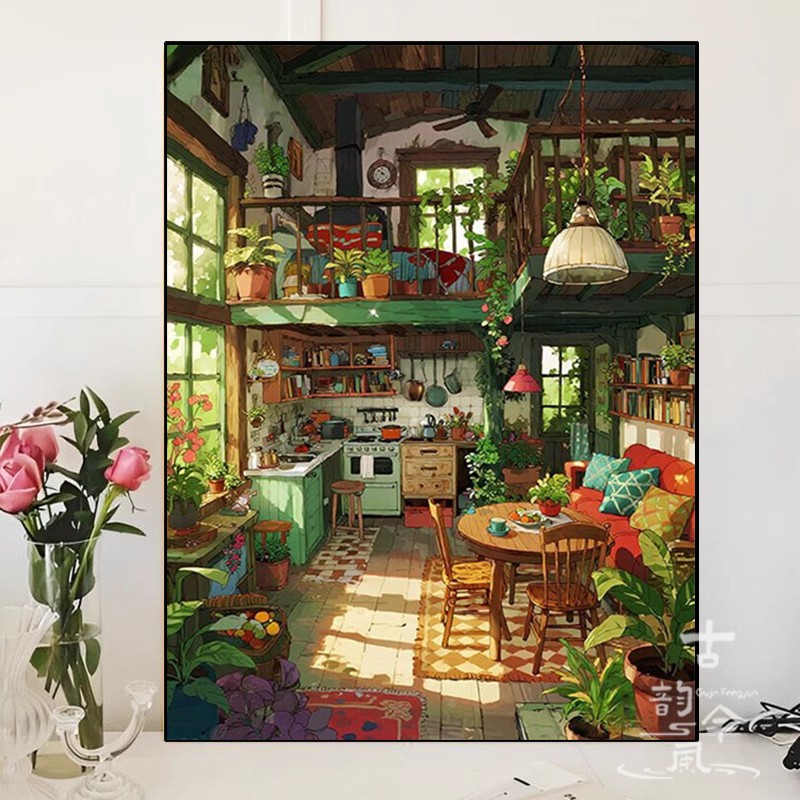 【宫崎骏小屋】高端十字绣满绣2025新款刺绣diy手工礼物钻石贴画