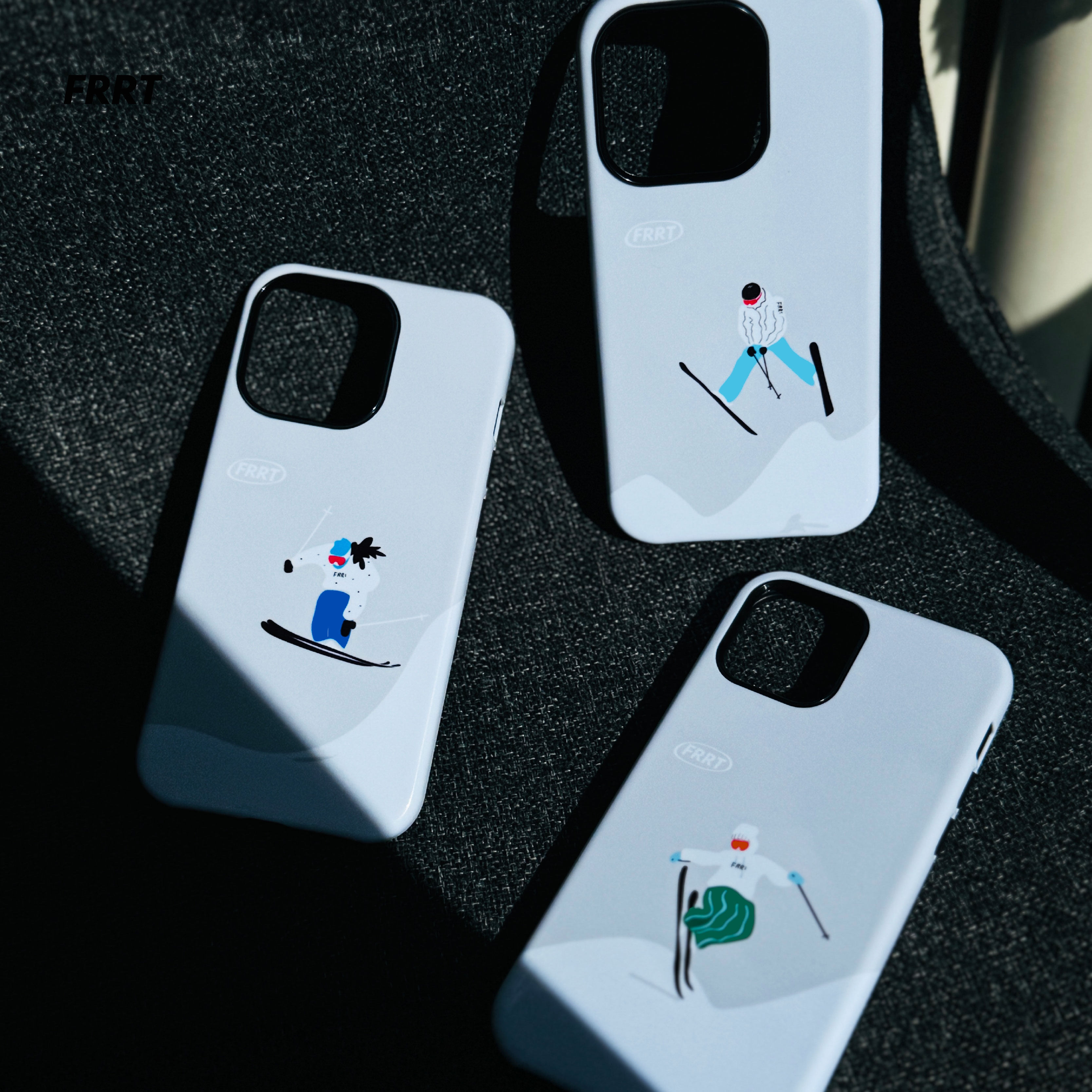 FRRT原创设计 双倍快乐 双板滑雪Freestyle抓板苹果1