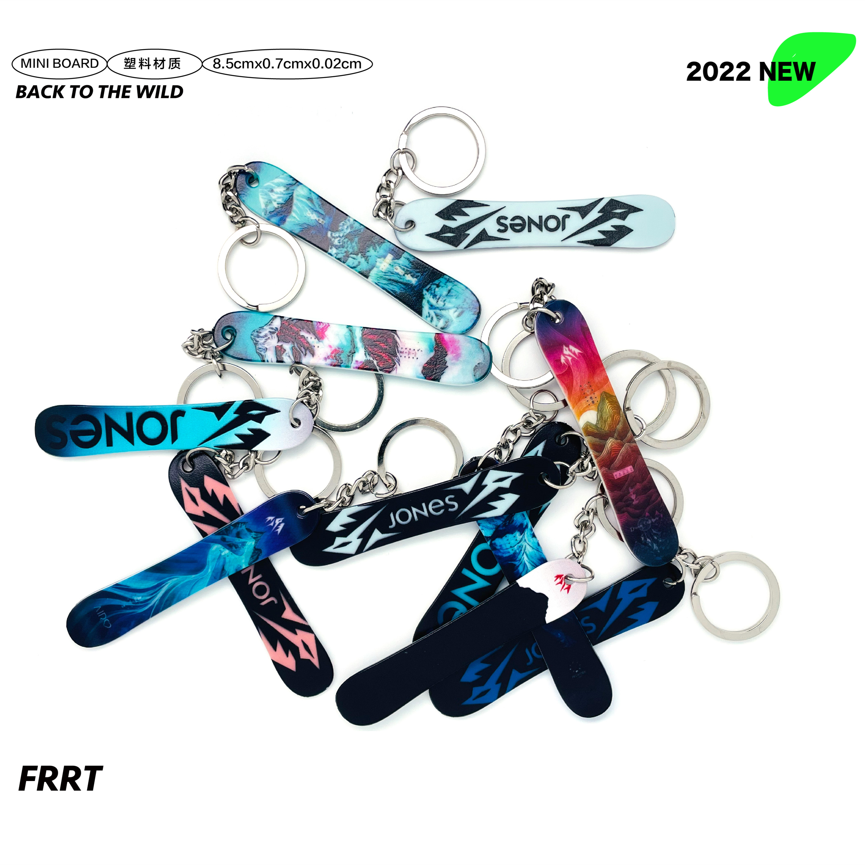 钥匙扣迷你滑雪单板FRRT