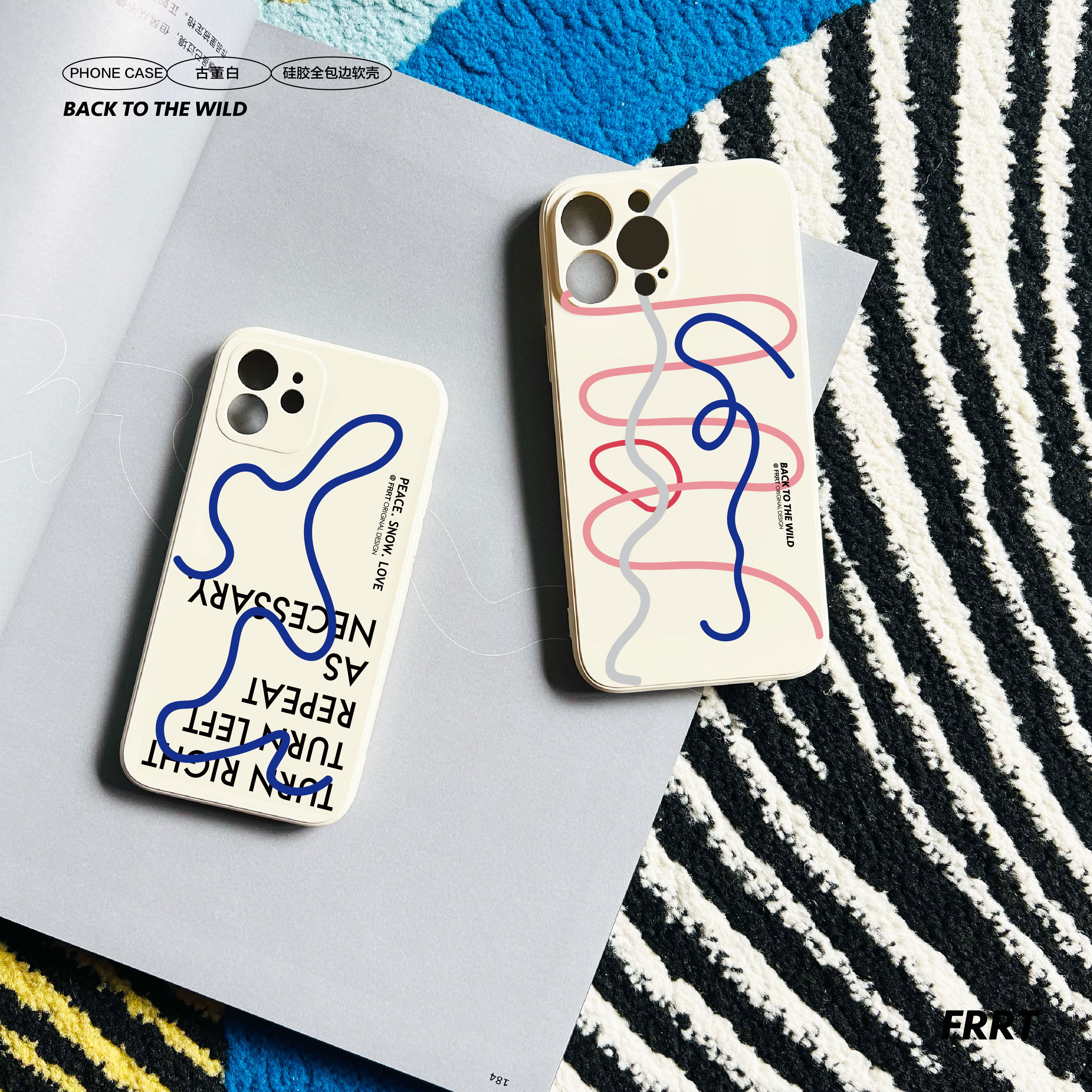 FRRT原创设计 滑行线 单双板滑雪适用于华为苹果iPhone硅