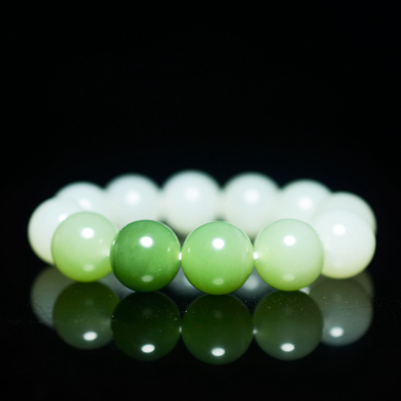 【翠青·清风徐来】和田玉老坑白玉青海翠青男女款玉器挂件包邮