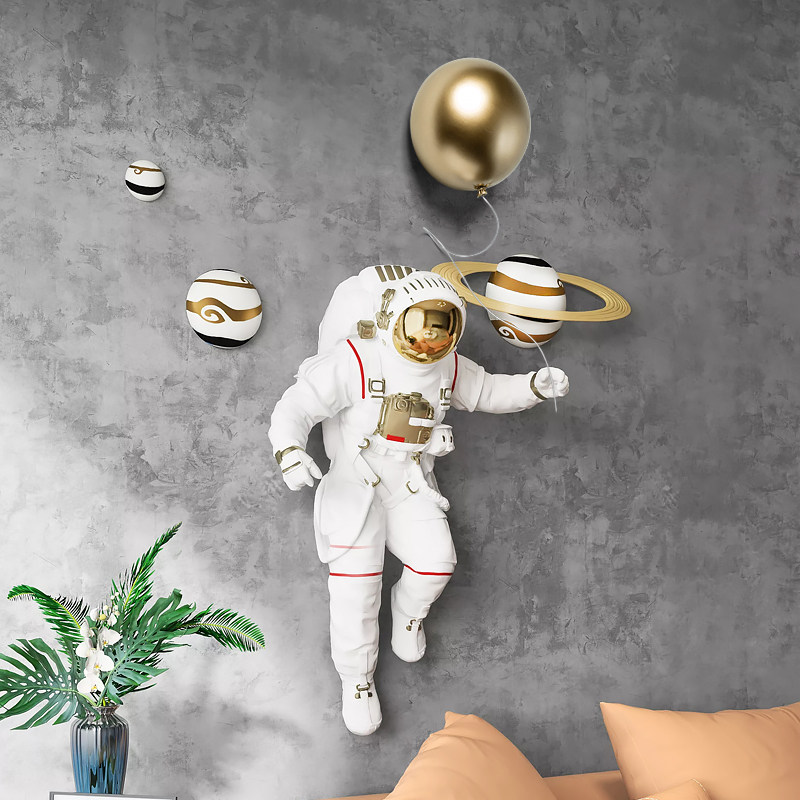北欧宇航员儿童房墙面装饰挂件男孩卧室墙上创意电视墙装饰壁挂,家居饰品,壁饰,淘宝优惠券,粉丝福利购,淘宝优惠卷