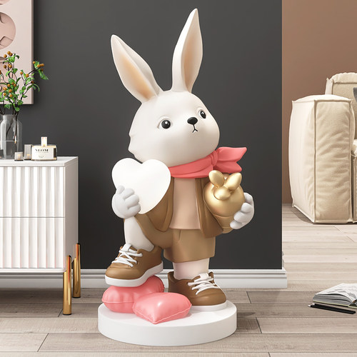 韵灿潮玩兔子落地摆件灯