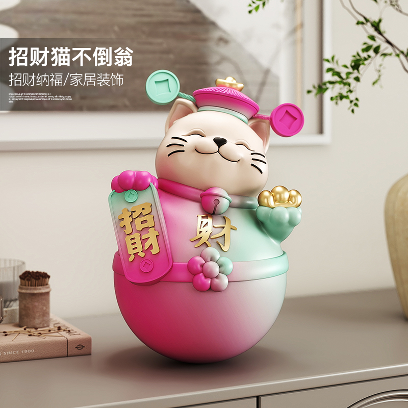 潮玩招财猫不倒翁！送礼好物