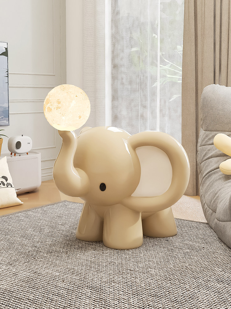 奶油风格无障碍豪华大象客厅落地灯装饰品沙发边桌电视柜装饰乔迁,家居饰品,装饰摆件,淘宝优惠券,粉丝福利购,淘宝优惠卷