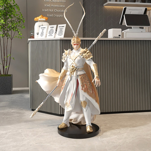 大型斗战 胜佛孙悟空落地摆件客厅电视柜旁家居装饰品乔迁开 业礼