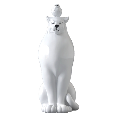 动物大型落地摆件入户玄关轻奢雕塑装饰客厅电视柜旁楼梯开业乔迁