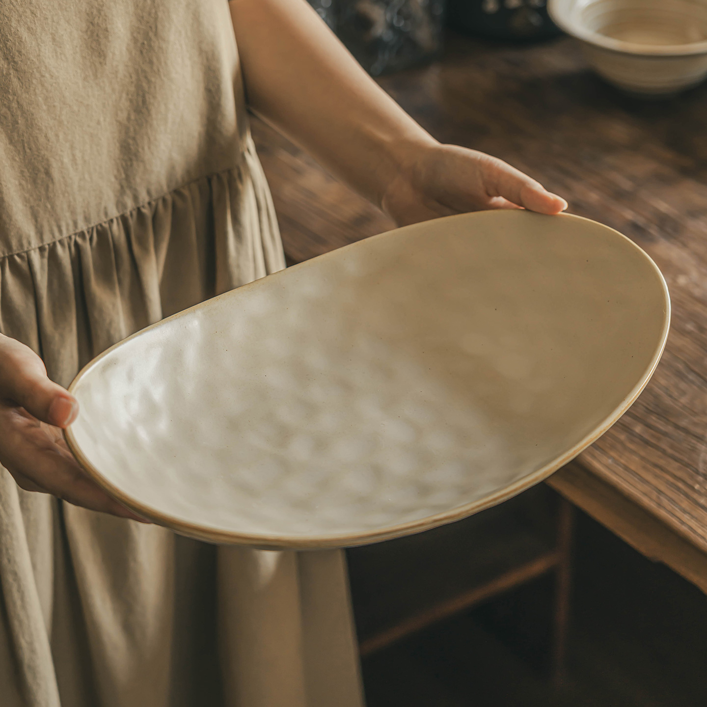 高颜值海鲜盘子精致个性异形盘