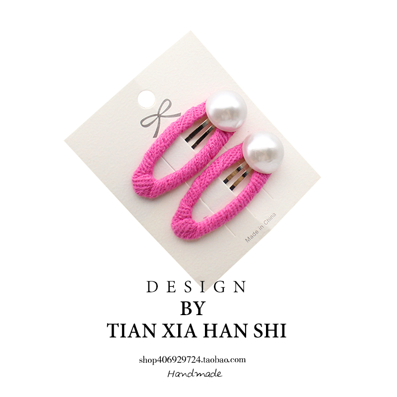 其他韩版女珍珠发夹bb夹