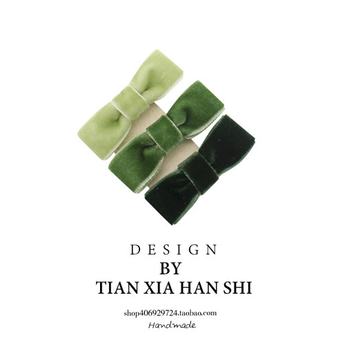 其他韩版女纯手工发夹丝绒