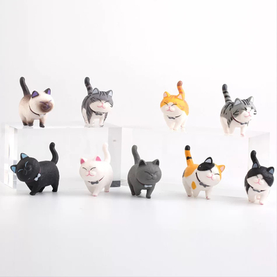 可爱小猫咪摆件公仔创意桌面装饰卡通铃铛猫汽车中控台房间装饰品