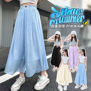 女童裤子夏季2026新款洋气中大童