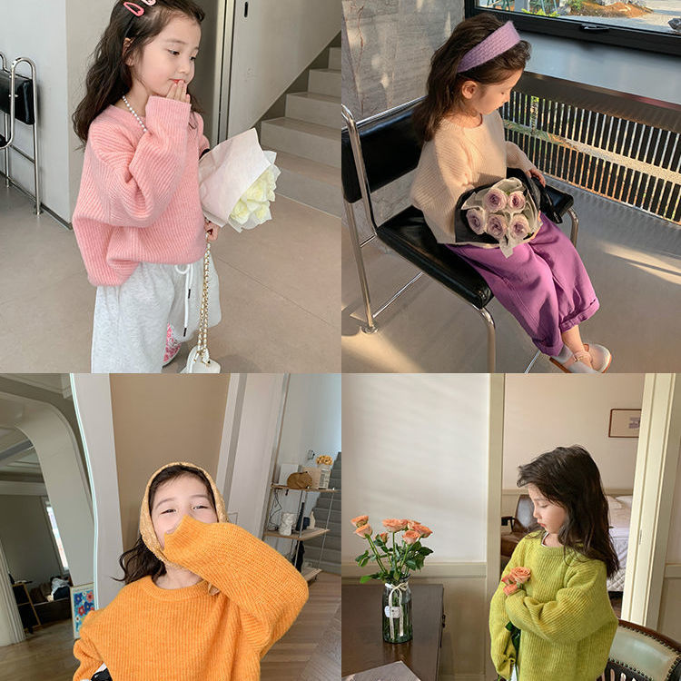 2024新款女童韩版针织毛衣
