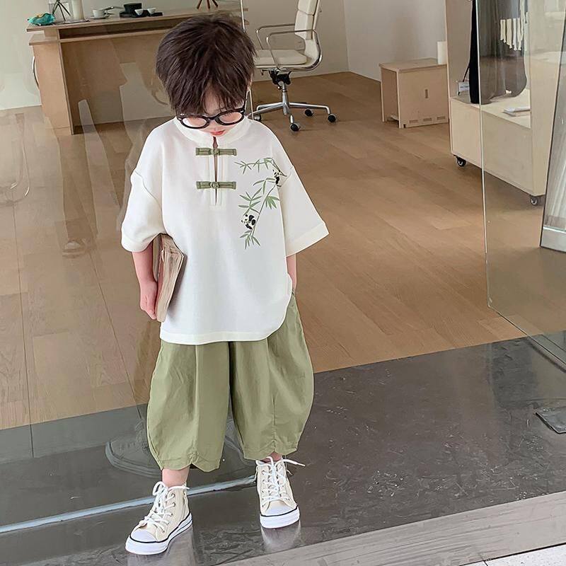 男童汉服2026夏季中小童高端改良唐装夏装中国风儿童幼儿园演出服