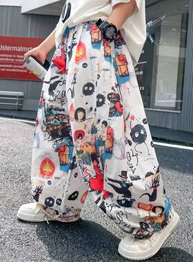 男童夏季冰丝防蚊裤2026新款儿童夏天短裤薄款裤子男孩长裤时髦潮