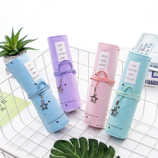 卷笔袋韩国创意个性简约女生大容量铅笔袋文具盒铅笔盒ins少女心小清新抖音网红初中生中小学生铅笔袋笔帘