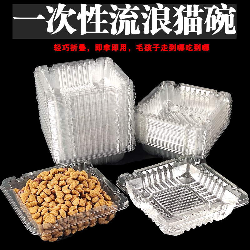 流浪猫喂食碗一次性防雨防蚂蚁