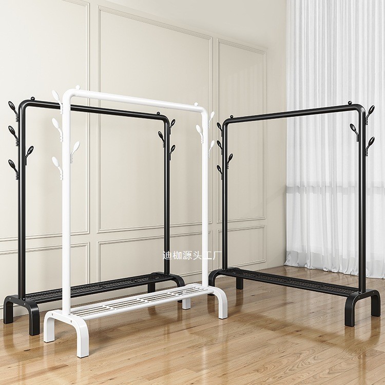简易晾衣架落地折叠阳台晒衣服架子家用卧室家用晾衣杆折叠挂衣架