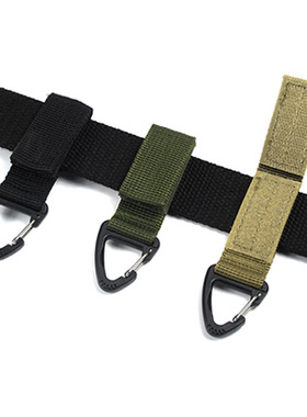 户外战术尼龙织带背包挂扣单点三角扣多功能登山扣战术配件钥匙扣
