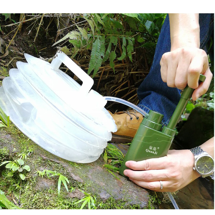 旅行应急净水器野外便携式饮水过滤器户外探险末日防水灾生存装备