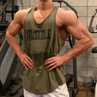 健身背心男潮牌运动训练服跑步弹力打底衫棉质透气显肌肉无袖t恤