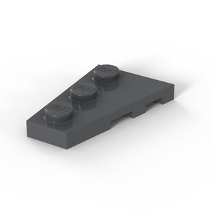 零件左板2X3含角 43723 LEGO乐高正品 4210872 Gray Dark Bluish