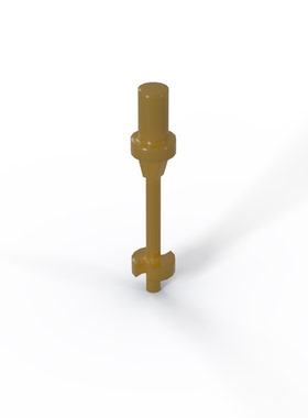 LEGO乐高正品零件滑雪杖3单位含轴3,2/6292254/90540 Pearl Gold