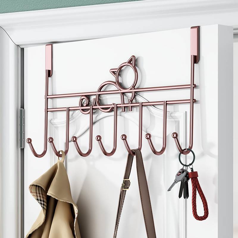 门后挂钩神器衣架置物上